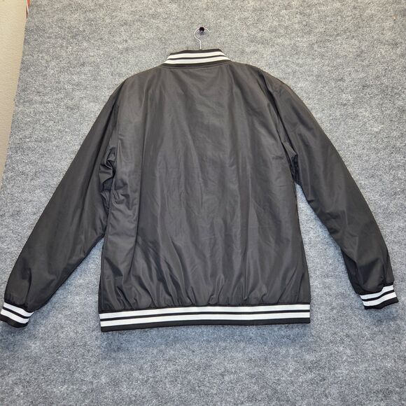 Santa Cruz Jacket Mens Large Varsity Bomber Snap Button Skateboard Polyester - Picture 6 of 11
